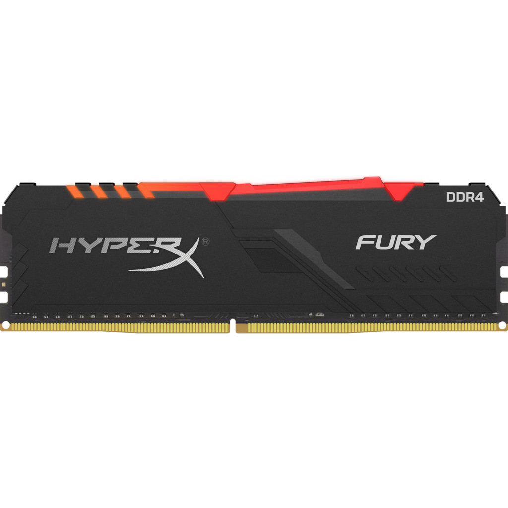 Модуль пам'яті для комп'ютера DDR4 8GB 3733 MHz HyperX Fury RGB Kingston Fury (ex.HyperX) (HX437C19FB3A/8) - зображення 1