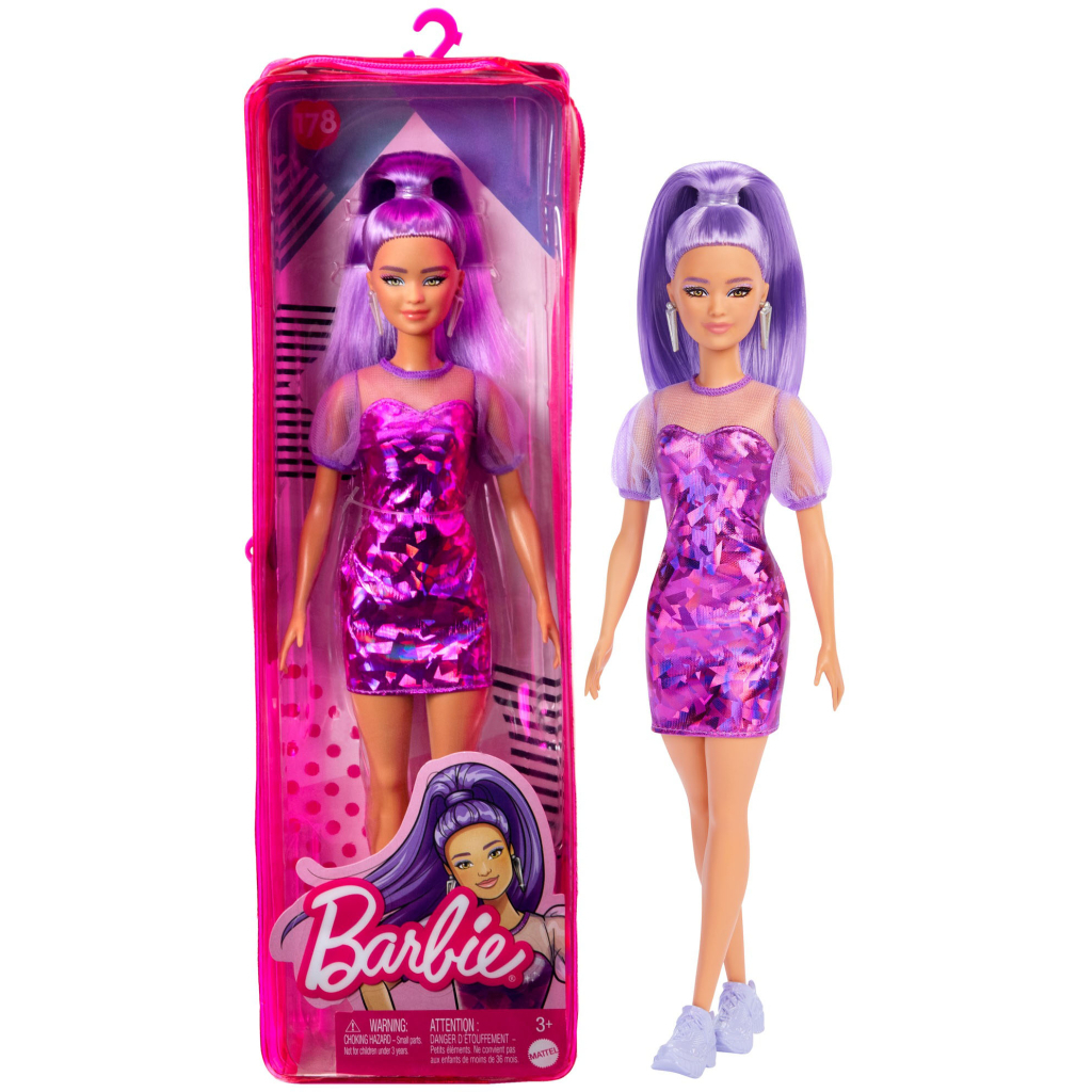 Лялька Barbie Модниця у фіолетових відтінках (HBV12) - зображення 5
