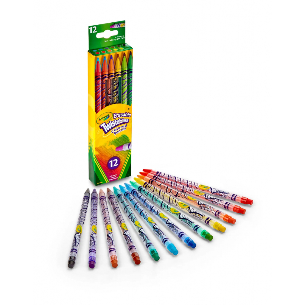 Олівці кольорові Crayola Твіст викручуються та стираються 12 шт (256360.024) - зображення 2