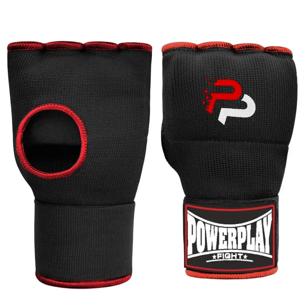 Бинти-рукавиці PowerPlay 3096 з гелевими подушечками Чорні XL (PP_3096_XL) - зображення 1
