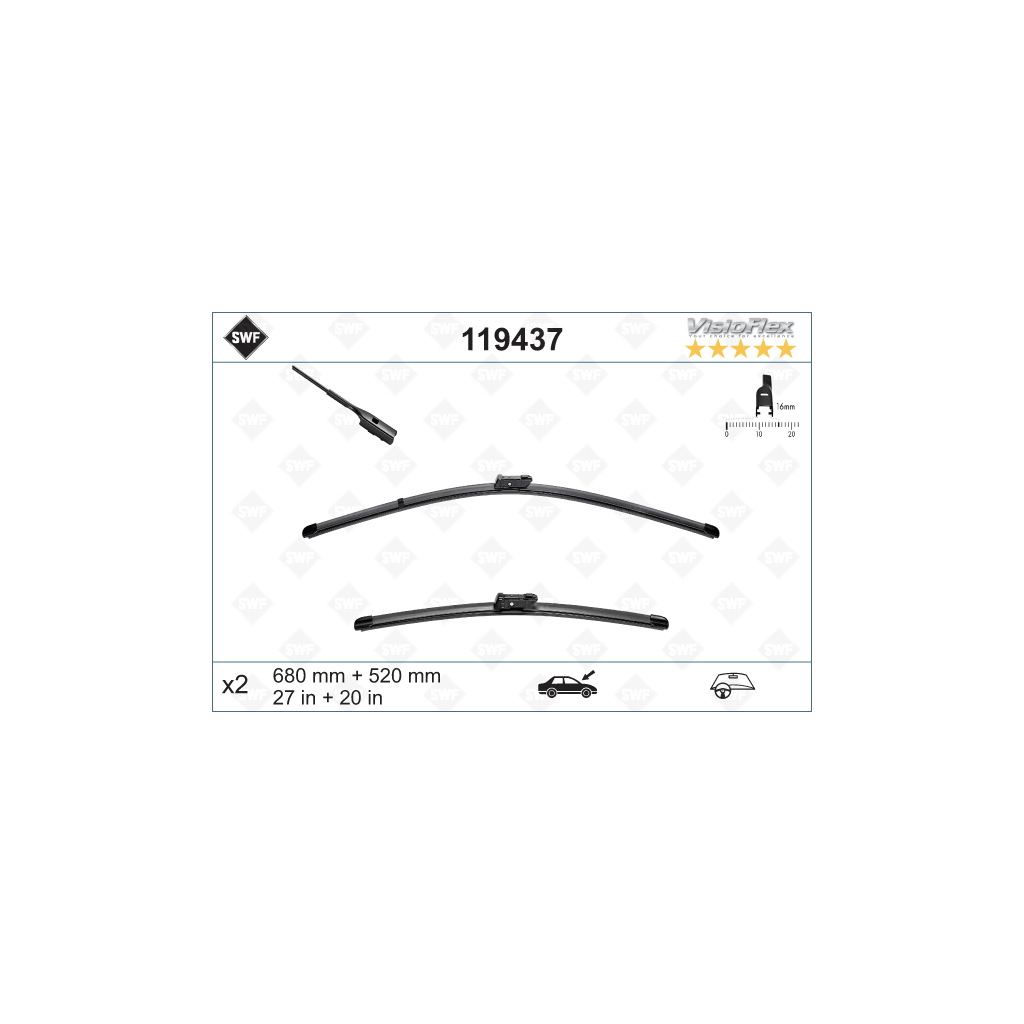 Щітка склоочисника SWF 119437 - зображення 1