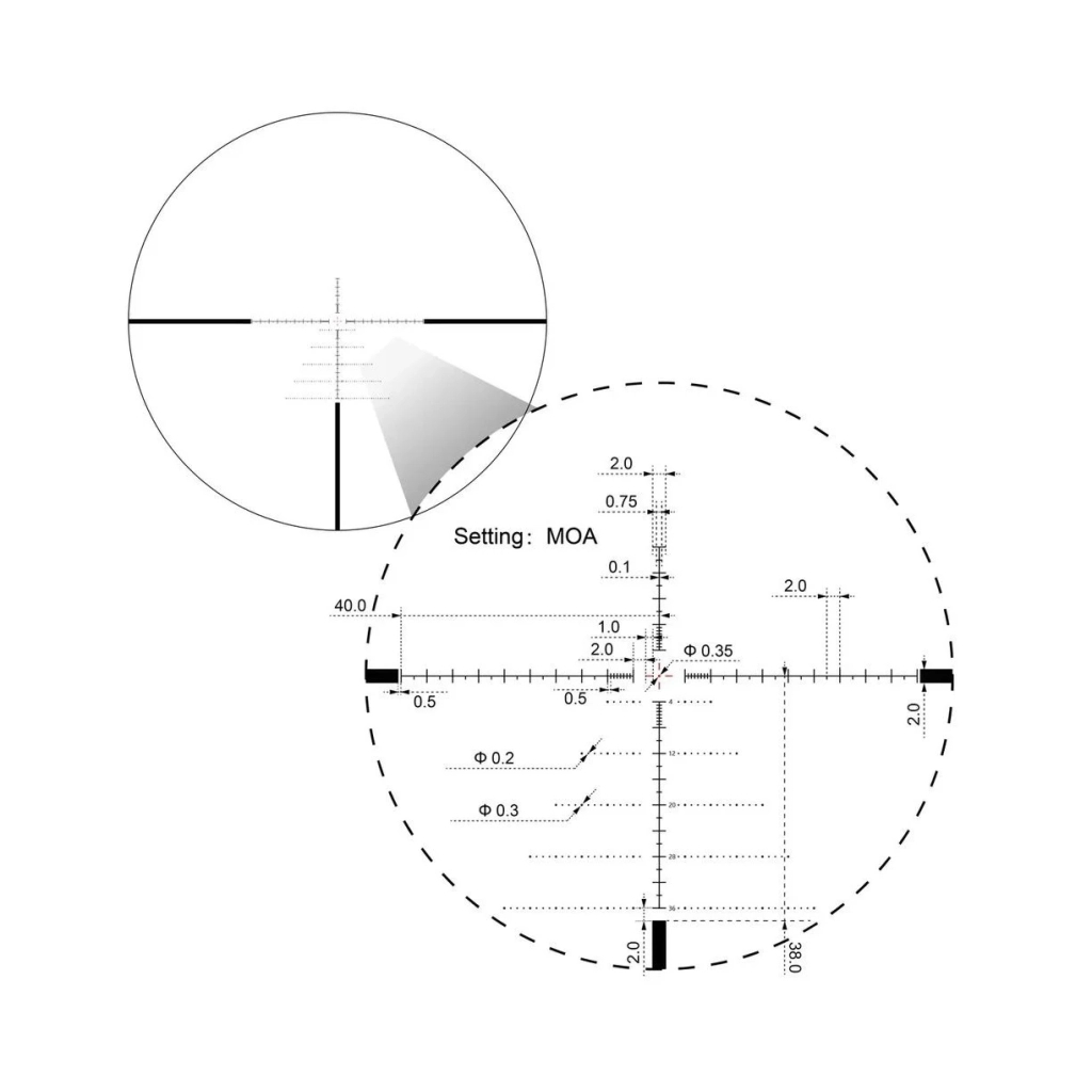 Оптичний приціл Vector Optics Sentinel 6-24x50 (30 мм) illum. FFP (SCFF-57) - зображення 6