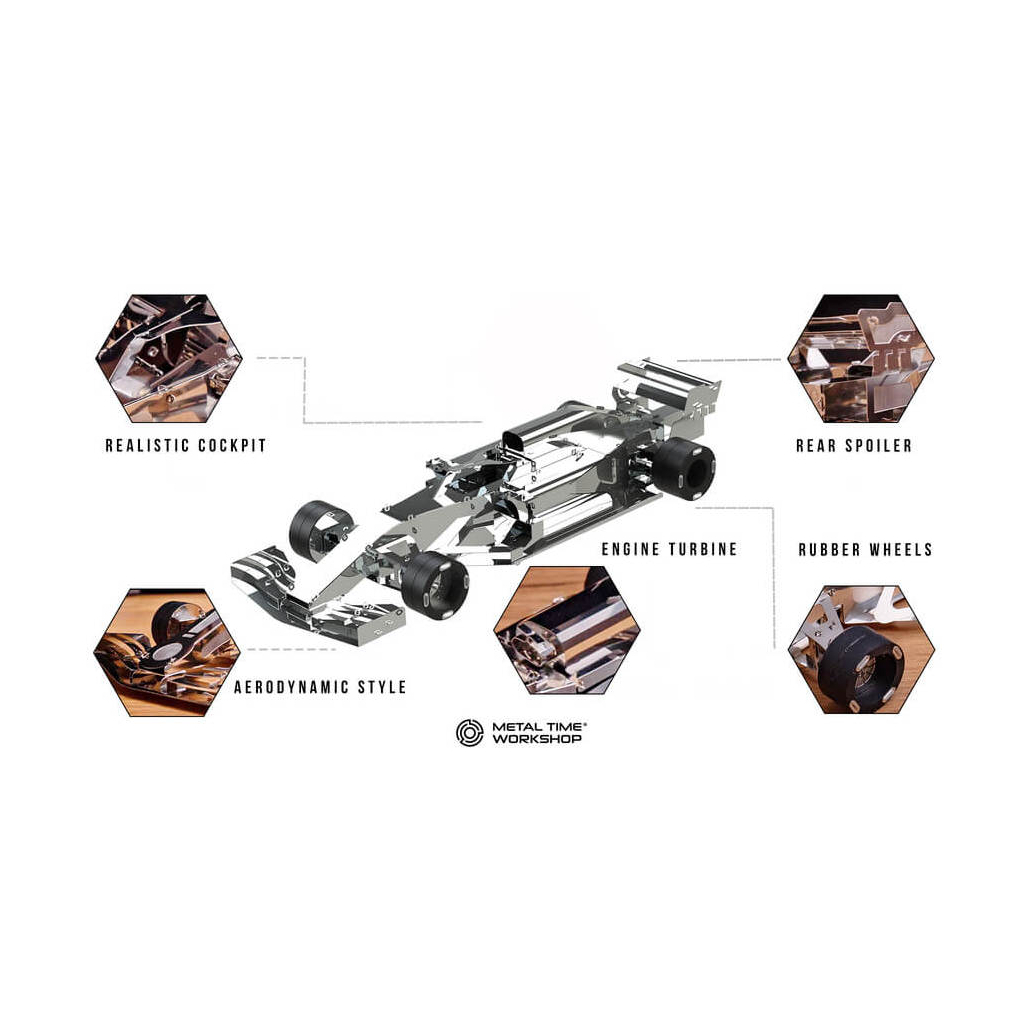 Конструктор Metal Time колекційна модель Grand Prix Falcon (MT035) - зображення 3