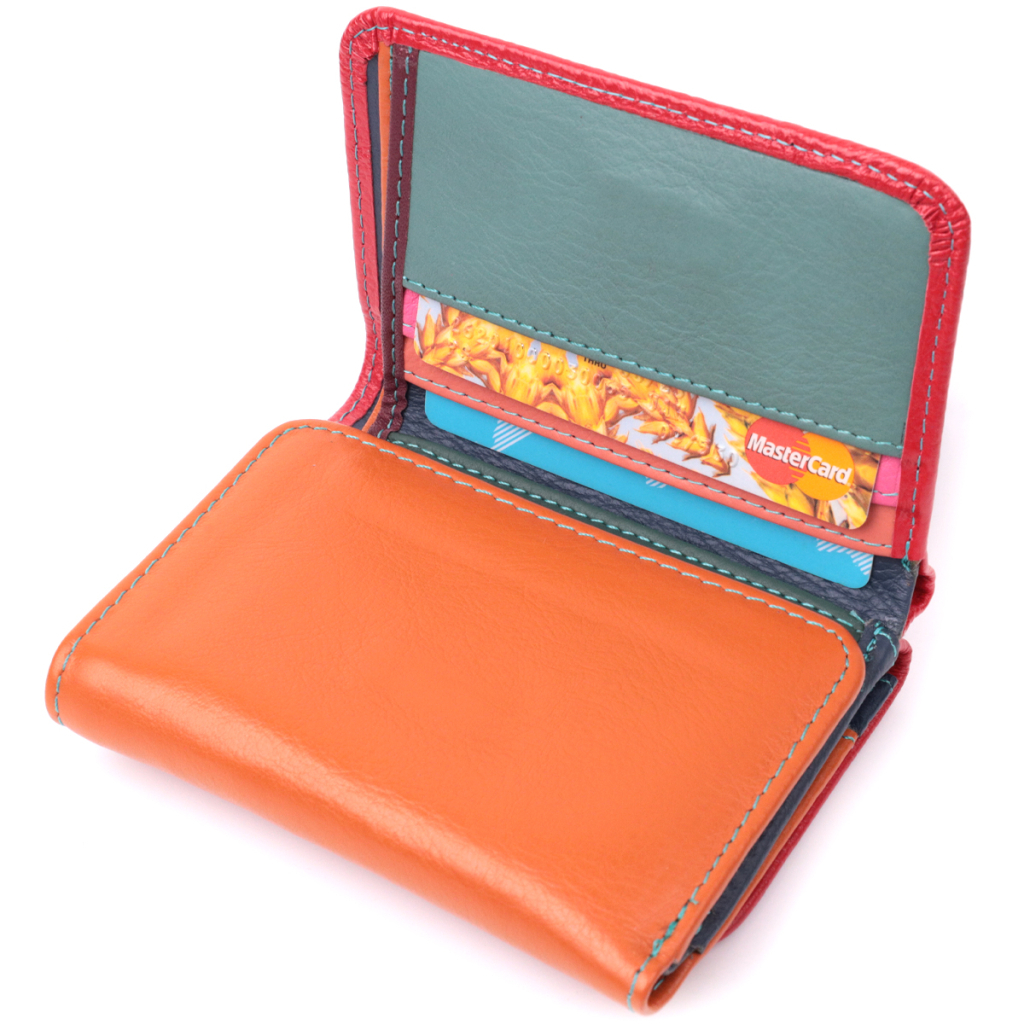 Гаманець ST Leather З натуральної шкіри Різнокольоровий (22498) - зображення 5