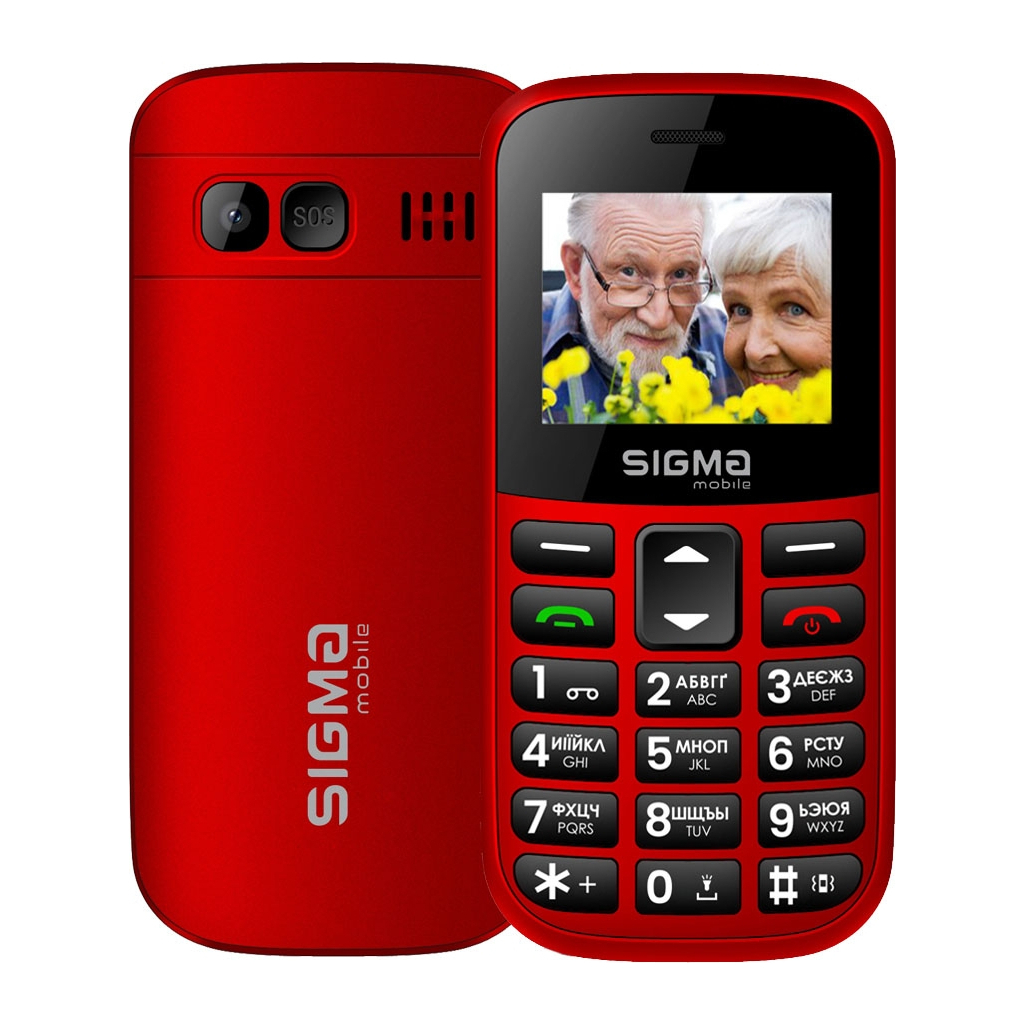 Мобільний телефон Sigma Comfort 50 EASY TYPE-C Red (4827798585221) - зображення 1