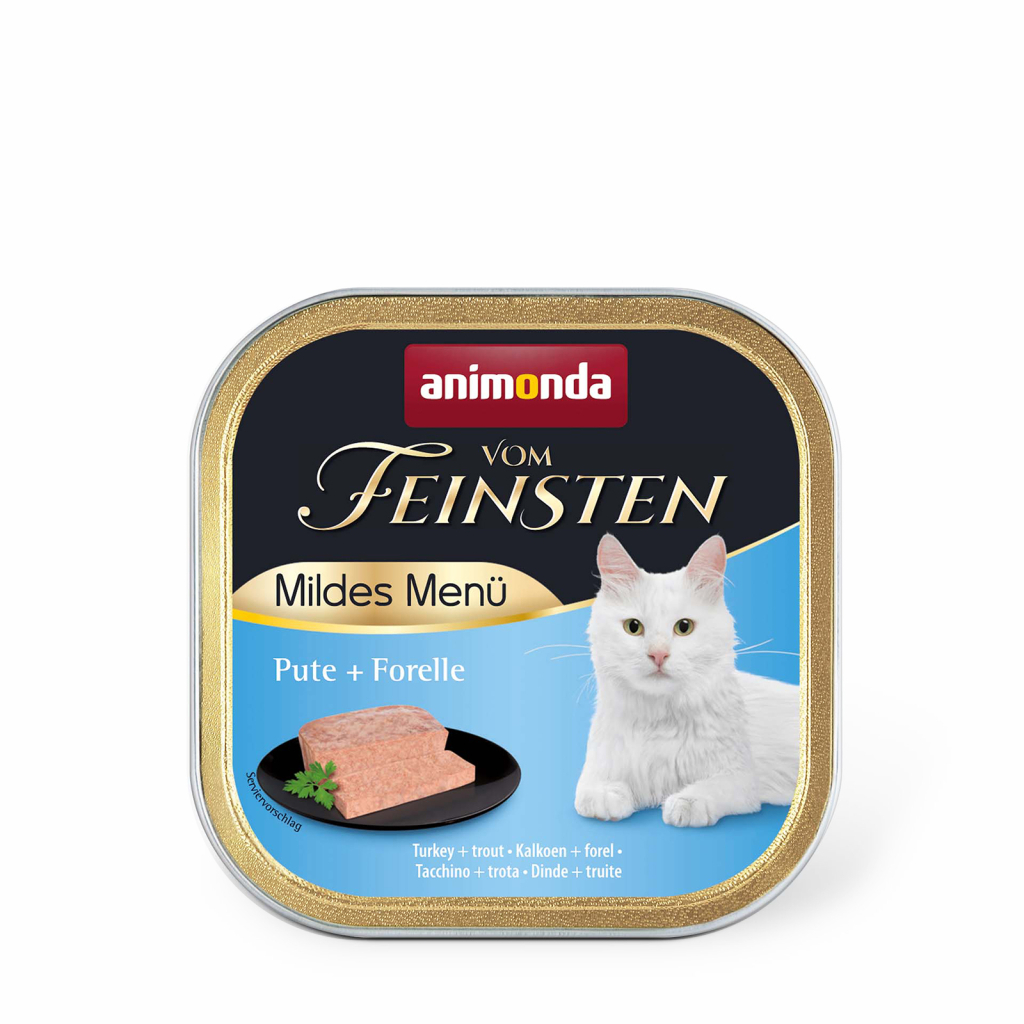 Паштет для котів Animonda Vom Feinsten Adult Turkey + Trout 100 г (4017721830515) - зображення 1