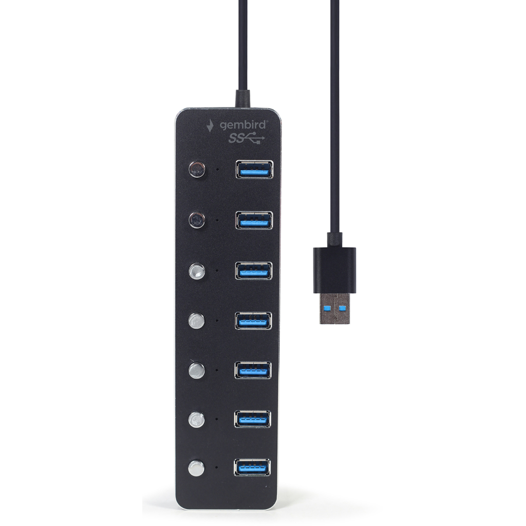 Концентратор Gembird USB 3.0 7 ports (UHB-U3P7P-01) - зображення 4