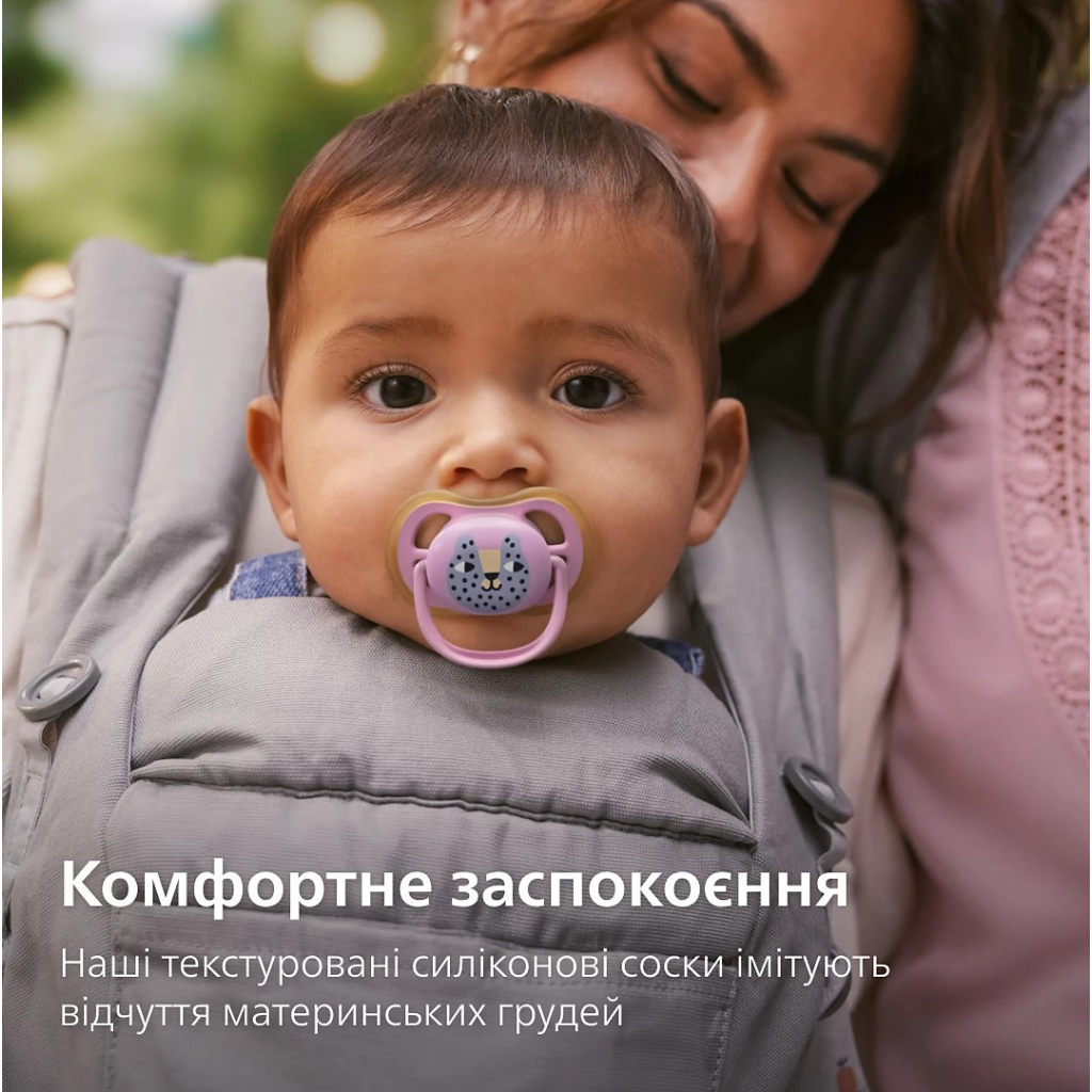 Пустушка Philips AVENT Ultra Air, 6-18 міс., салатово-рожева (SCF087/13) - изображение 7