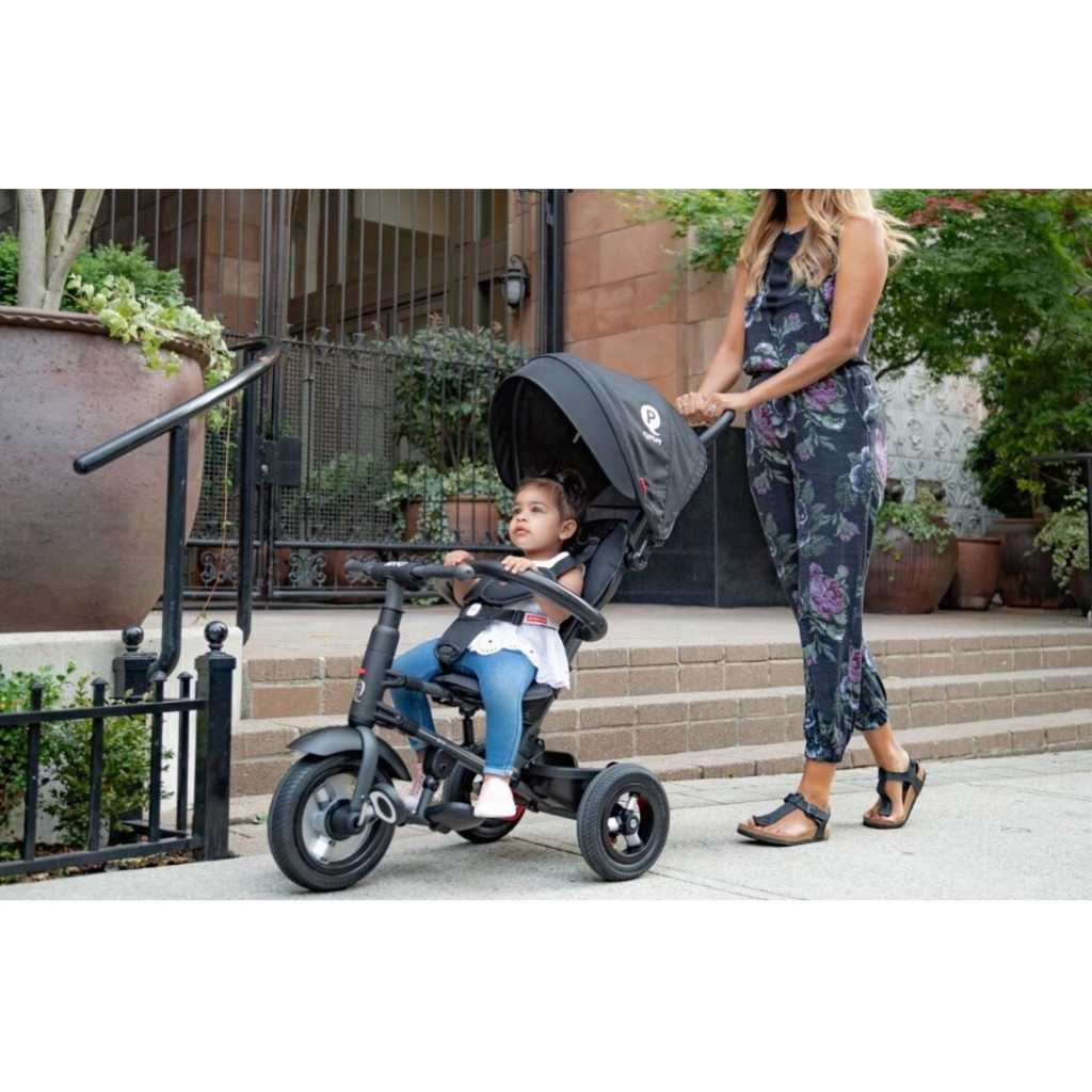 Дитячий велосипед QPlay Rito Rubber Blue складаний триколісний (S380-10BlueRubber) - зображення 6