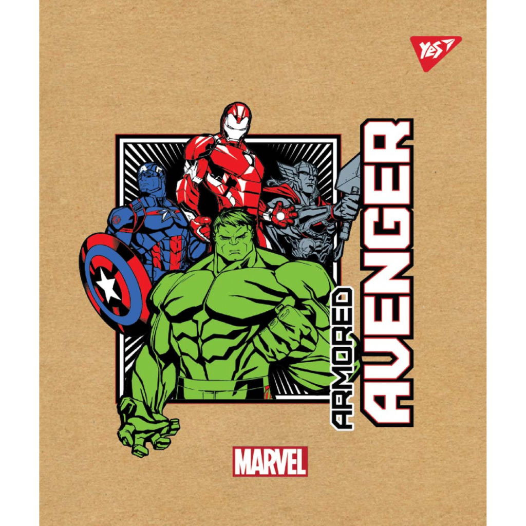Зошит Yes А5 Avenger Крафт 12 аркушів лінія (765072) - зображення 5