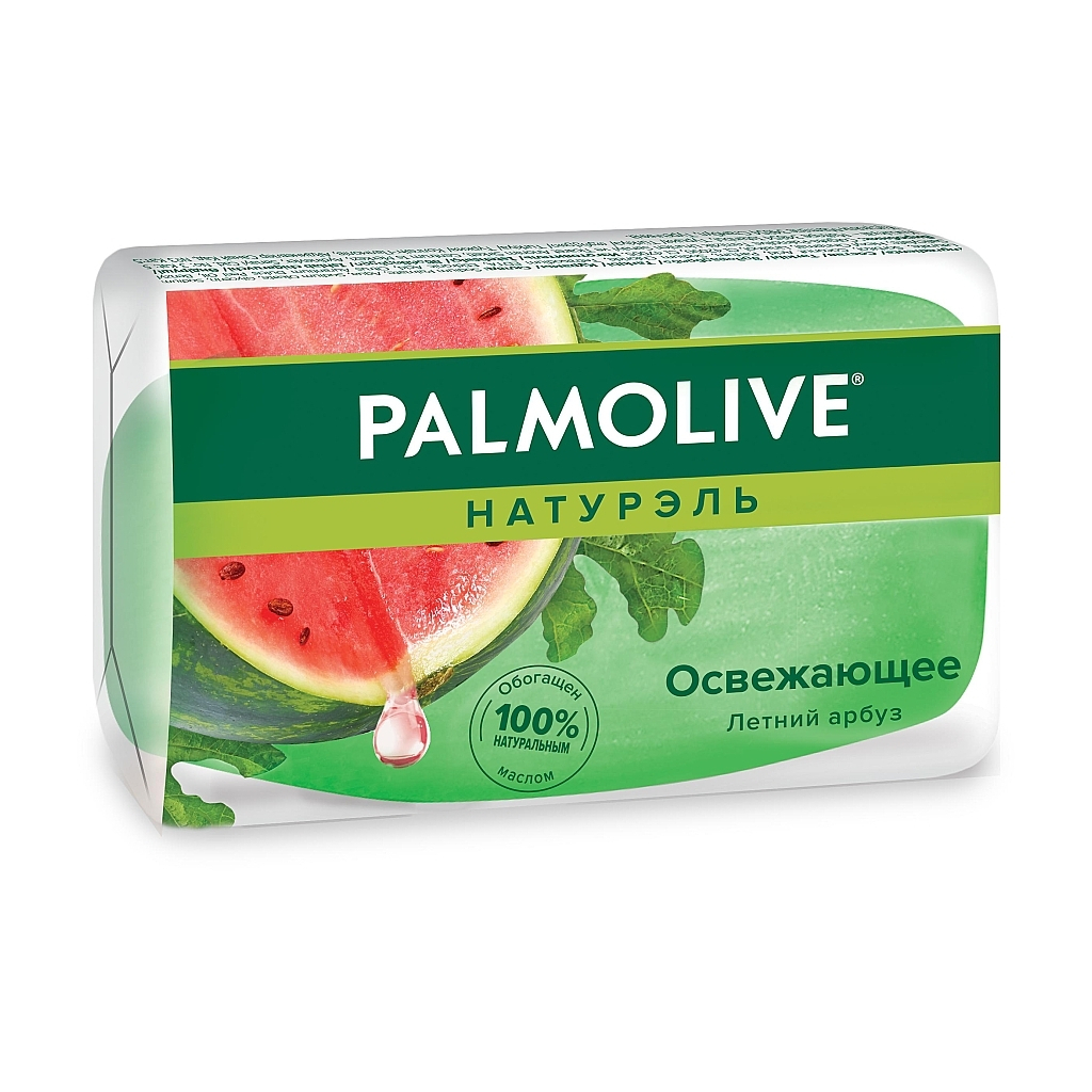 Тверде мило Palmolive Натурель Освіжаюче Літній Кавун 90 г (8693495032940) - зображення 1