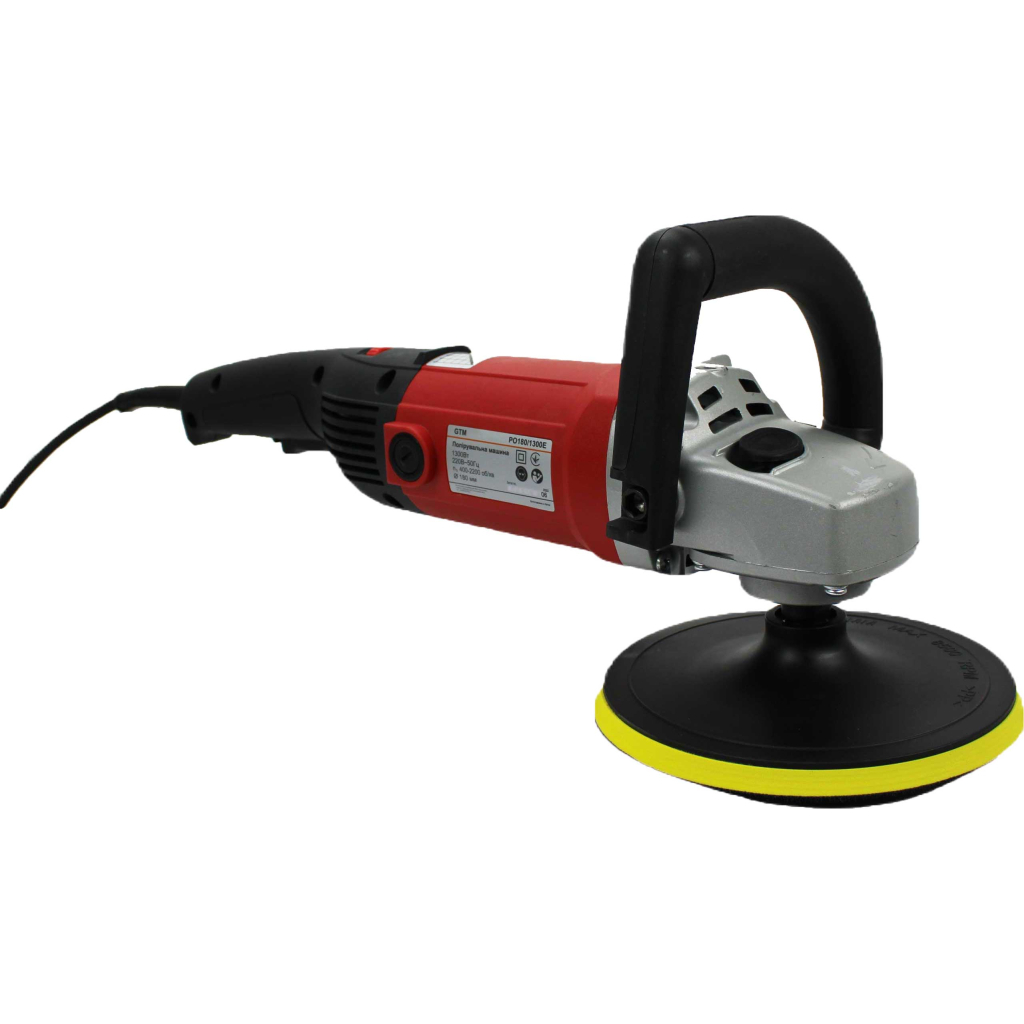 Шліфувальна машина GTM PO180/1300E полірувальна 180мм, 1300Вт, 400-2200об/хв (PO180/1300E) - зображення 6