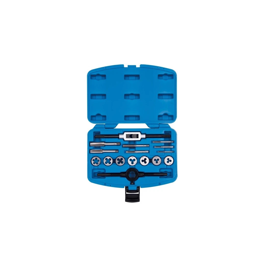 Набір мітчиків і плашок KING TONY метричних 16 шт М3-М12 (12916MQ1) - зображення 1