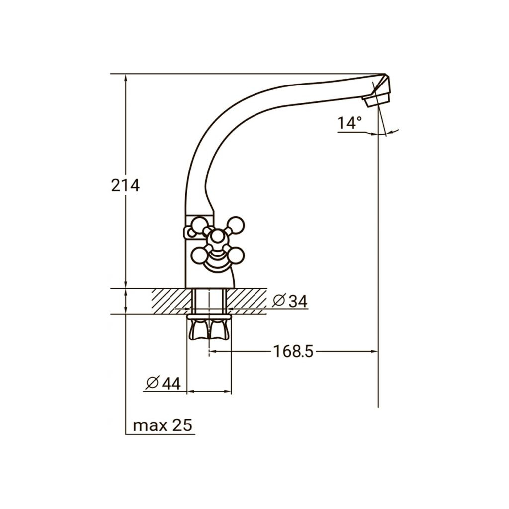 Змішувач AQUATICA PL-4B255C - зображення 2