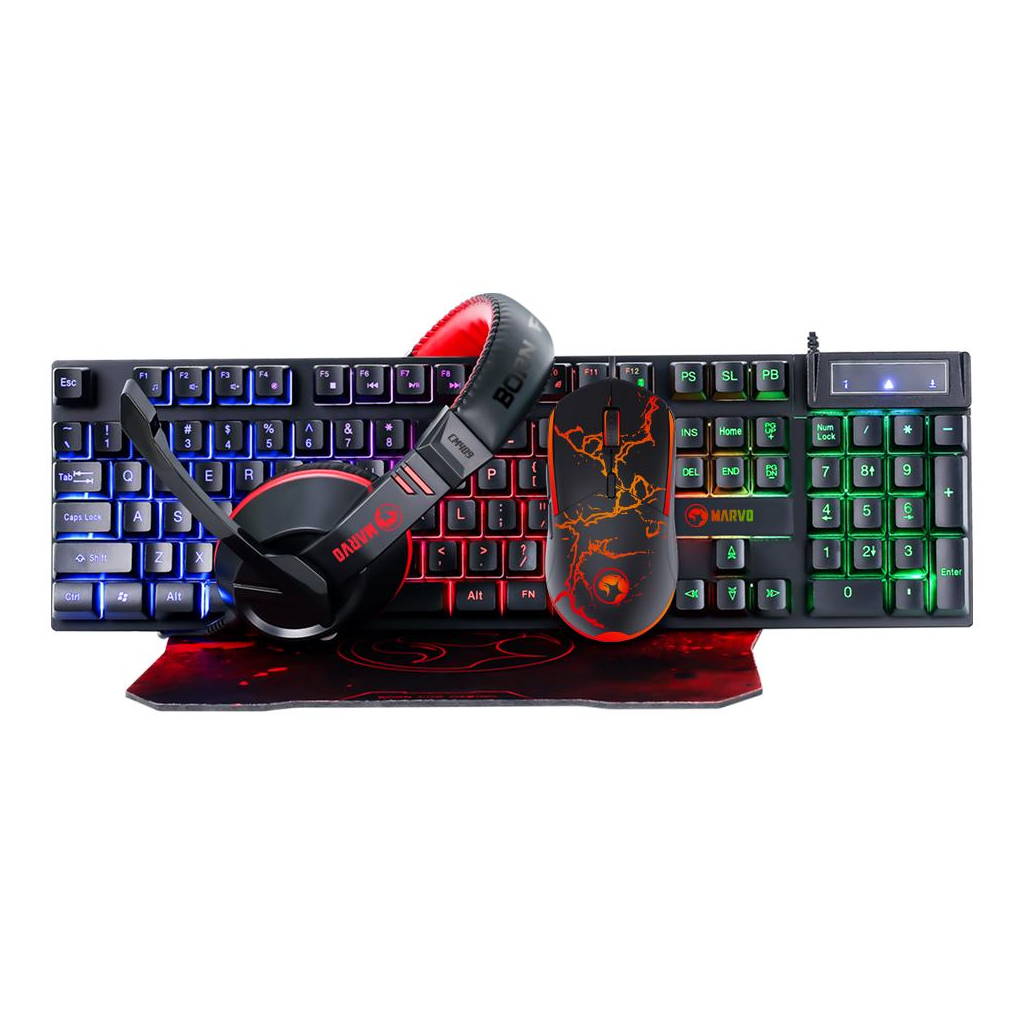 Комплект Marvo CM409 USB Black - зображення 1