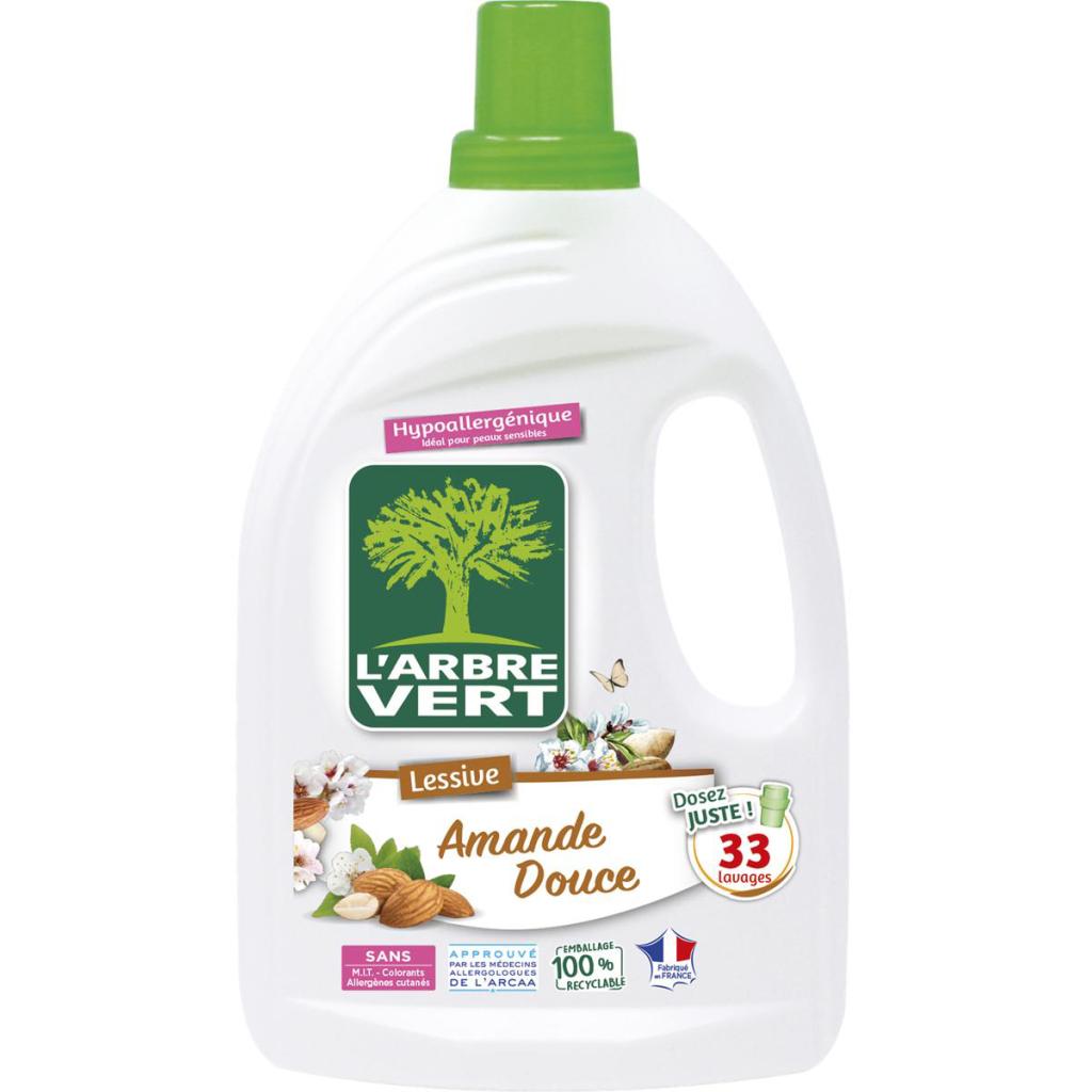 Гель для прання L'Arbre Vert Солодкий мигдаль 1.5 л (3450601039614) - зображення 1