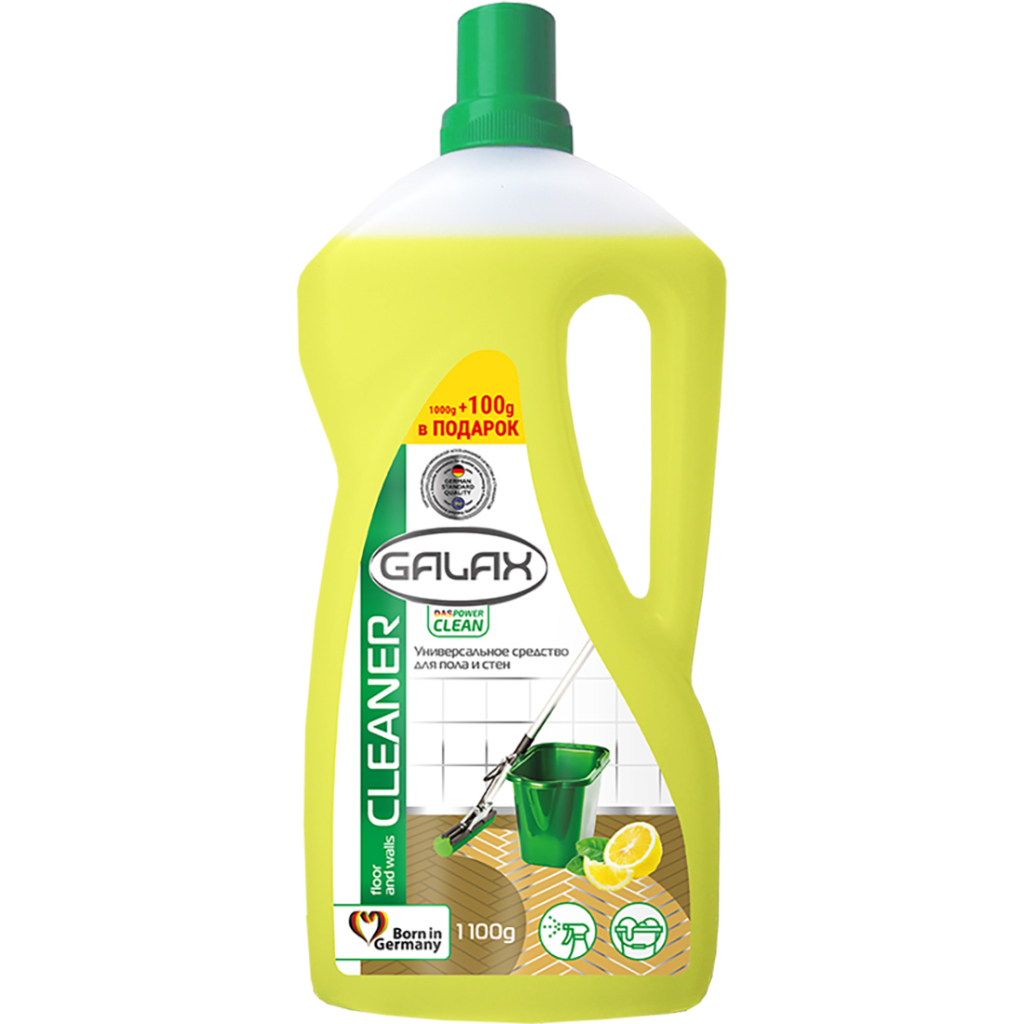 Засіб для миття підлоги Galax das PowerClean Лимон 1.1 кг (4260637724458) - изображение 1