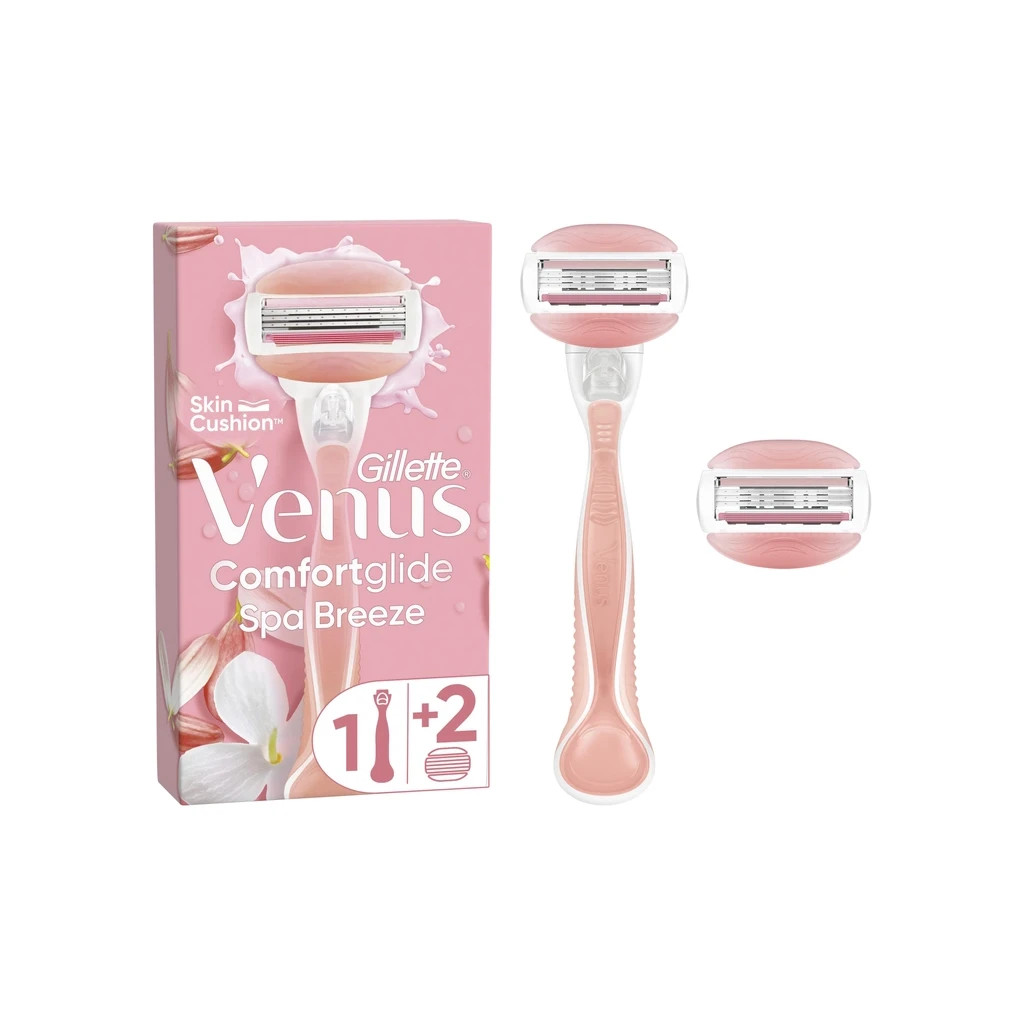 Бритва Gillette Venus Comfortglide Spa Breeze з 2 змінними картриджами (7702018322862) - зображення 1