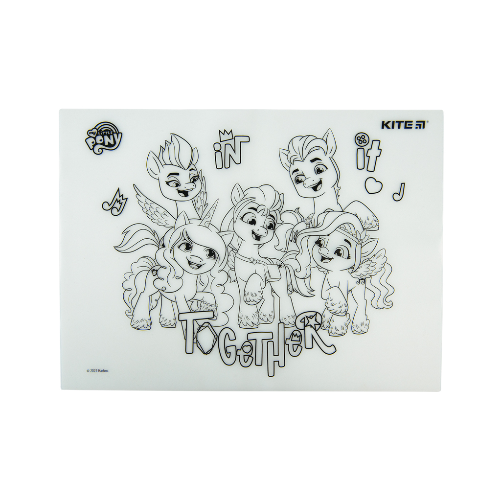 Підкладка настільна Kite силіконова розмальовка My Little Pony, 30х40см (LP22-424) - зображення 4