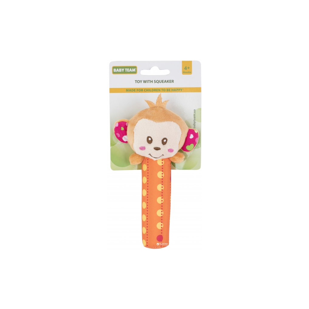 Брязкальце Baby Team з пищалкою Мавпочка (8500 Мавпочка) - зображення 1