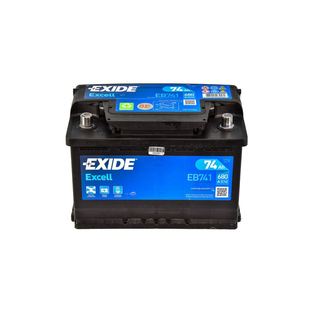 Акумулятор автомобільний EXIDE EXCELL 74A (EB741) - зображення 1