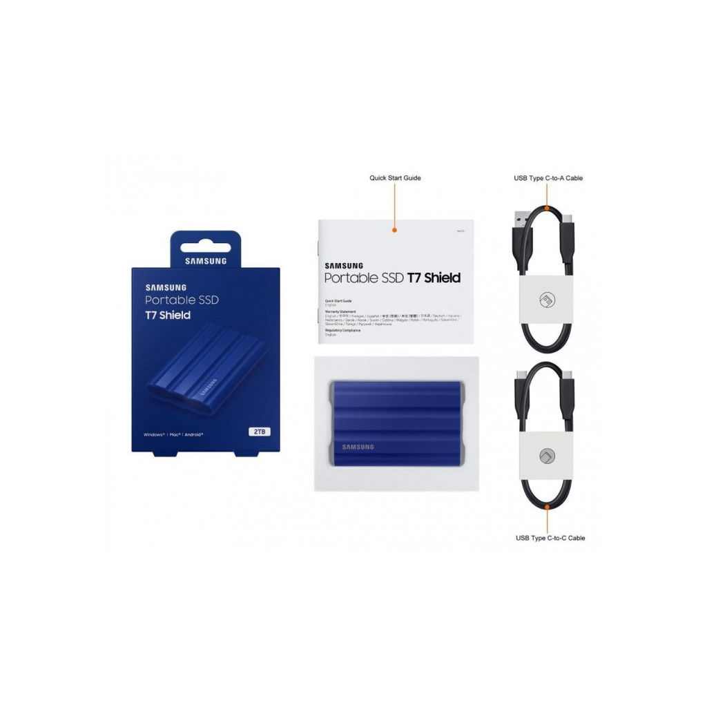 Накопичувач SSD USB 3.2 2TB T7 Shield Samsung (MU-PE2T0R/EU) - зображення 4