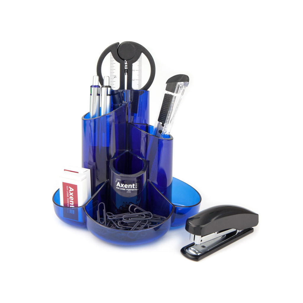 Настільний набір Axent Cascade 9 предметів Синій (2105-02-A) - зображення 1