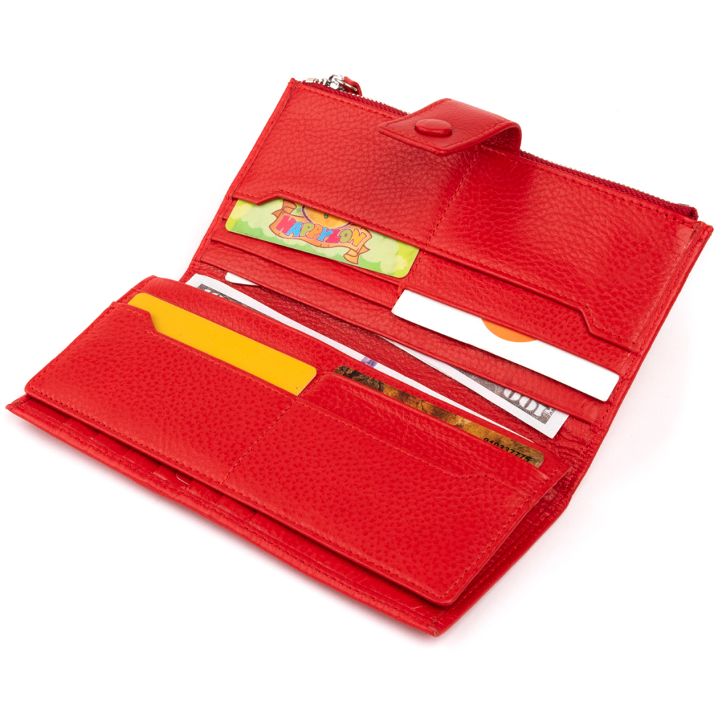 Гаманець ST Leather Шкіряний Червоний (19281) - зображення 7