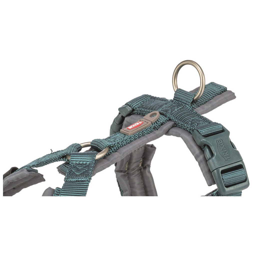 Шлея для собак Trixie Premium Трекінгова M 53-64 см 20 мм Синьо-сіра (4053032679030) - зображення 2