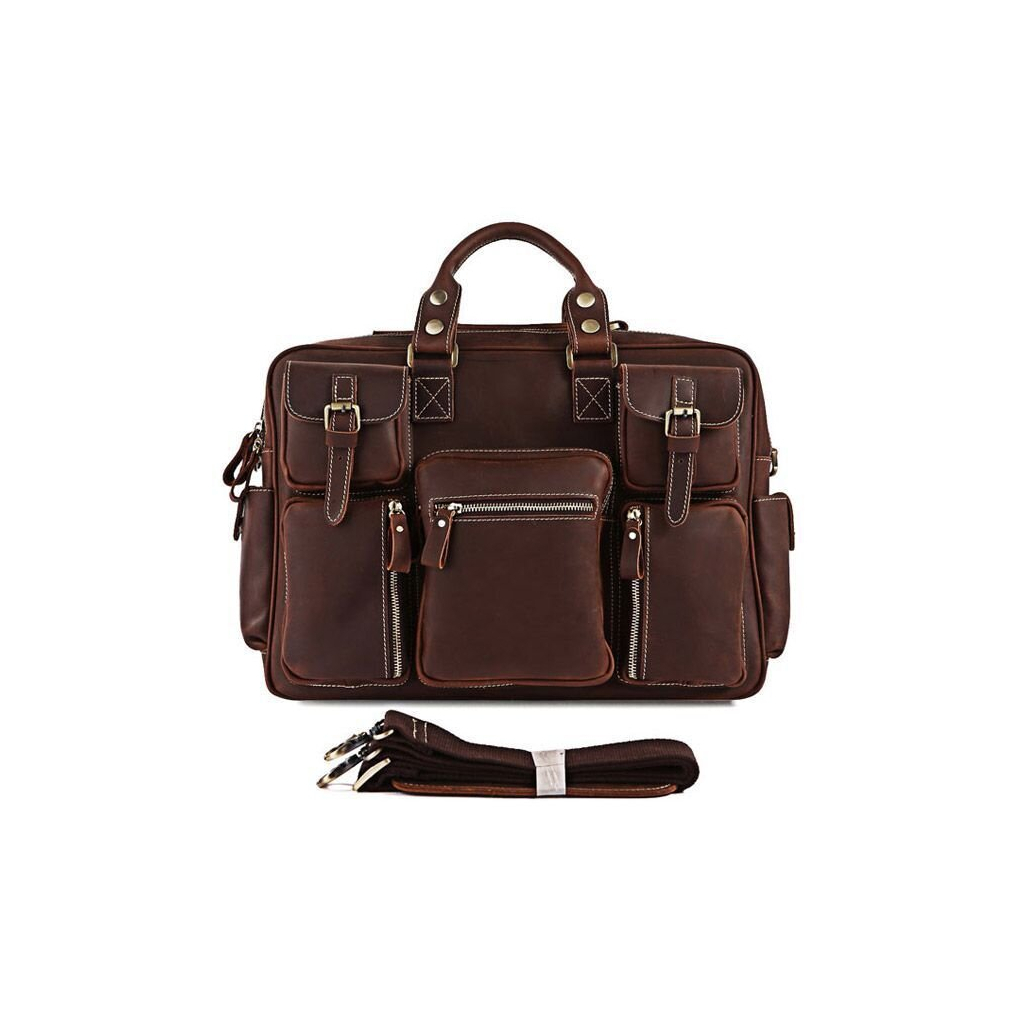 Сумка Vintage Шкіряна Коричнева (14075) - зображення 2