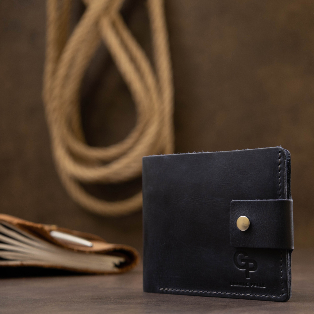 Портмоне Grande Pelle Шкіряне Темно-синє (11519) - зображення 7