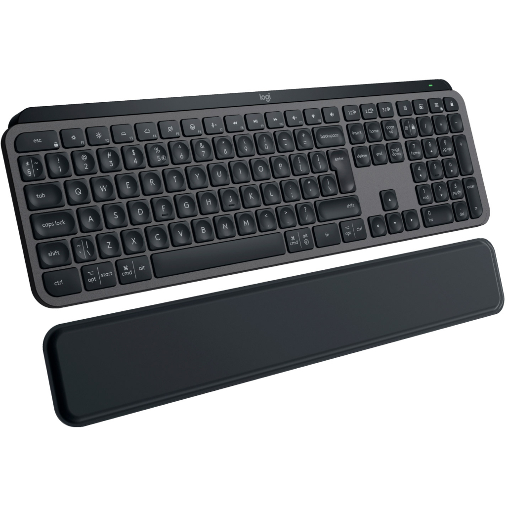 Клавіатура Logitech MX Keys S Plus Palmrest Wireless UA Graphite (920-011589) - зображення 1