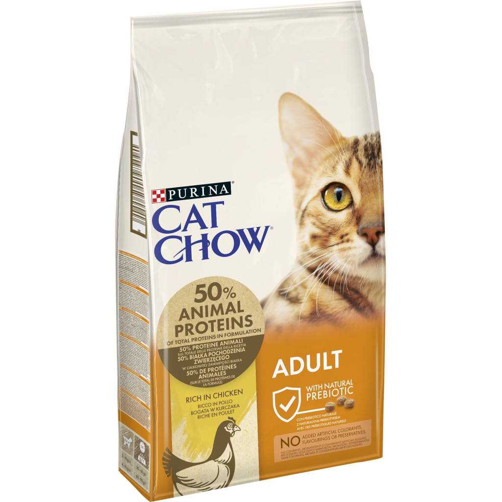 Сухий корм для кішок Purina Cat Chow Adult з куркою 15 кг (5997204514127) - зображення 2