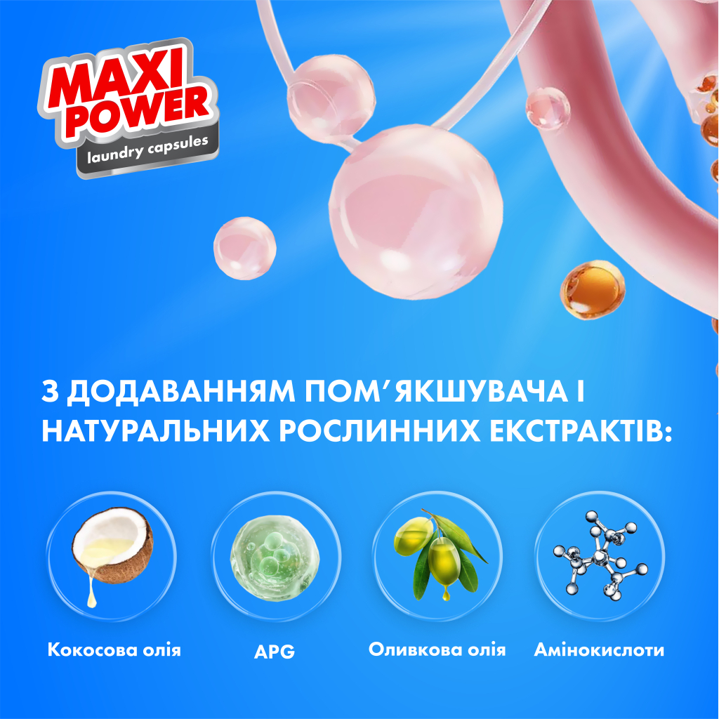 Капсули для прання Maxi Power Freshness 11 шт. (4823098414964) - изображение 4