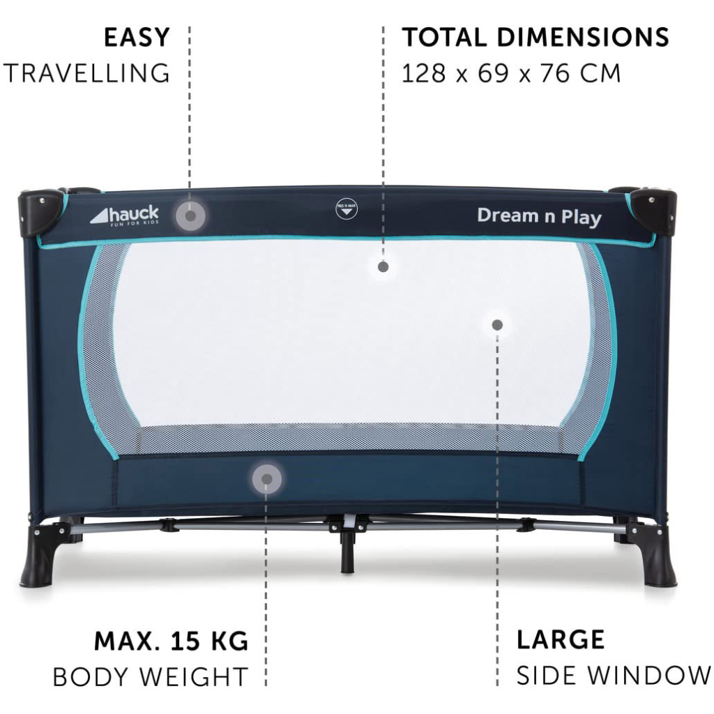 Дитячий манеж Hauck Dream N Play navy/aqua (60429-8) - зображення 4