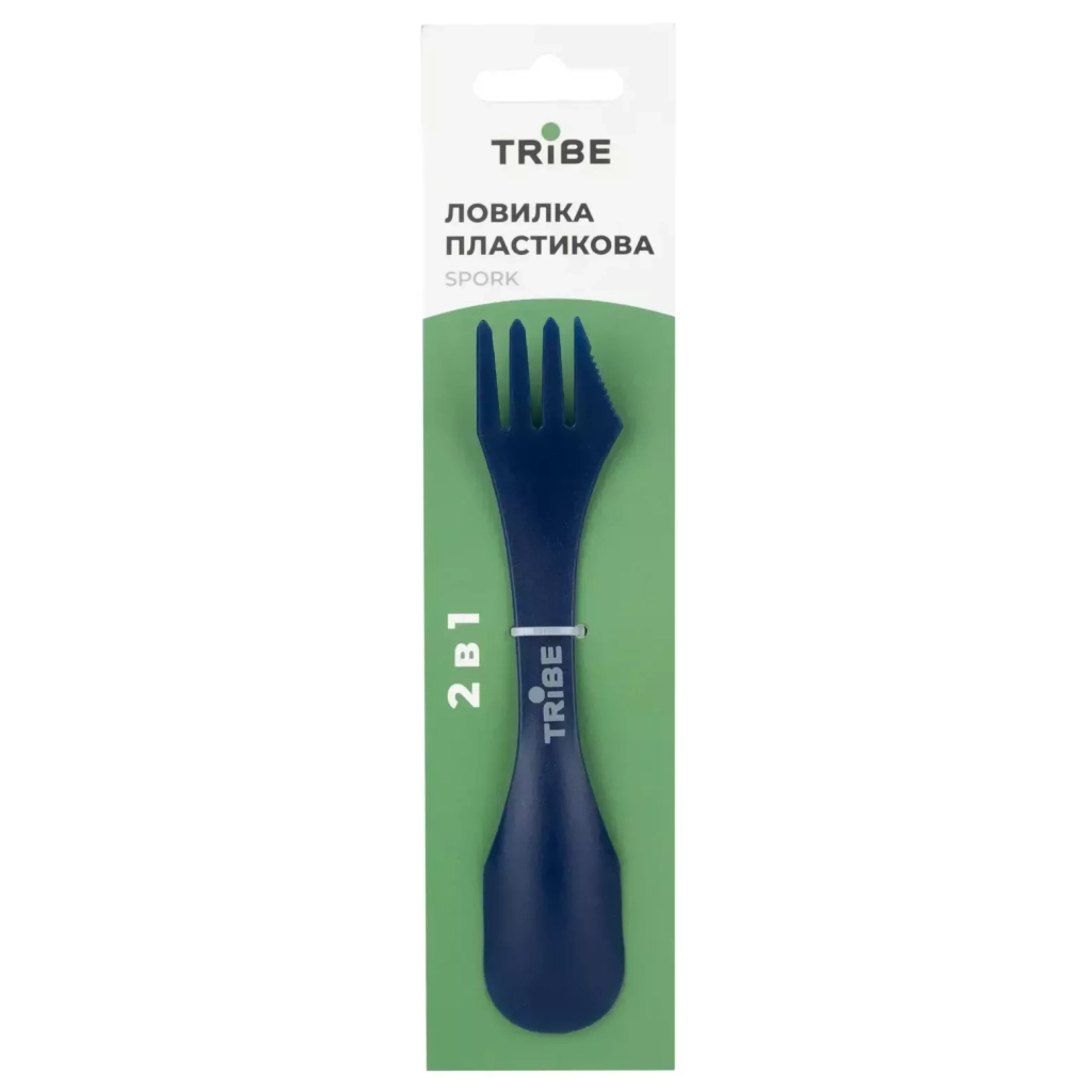 Ложка-виделка туристична Tribe Spork пластикова blue (T-FC-0031-blue) - зображення 3