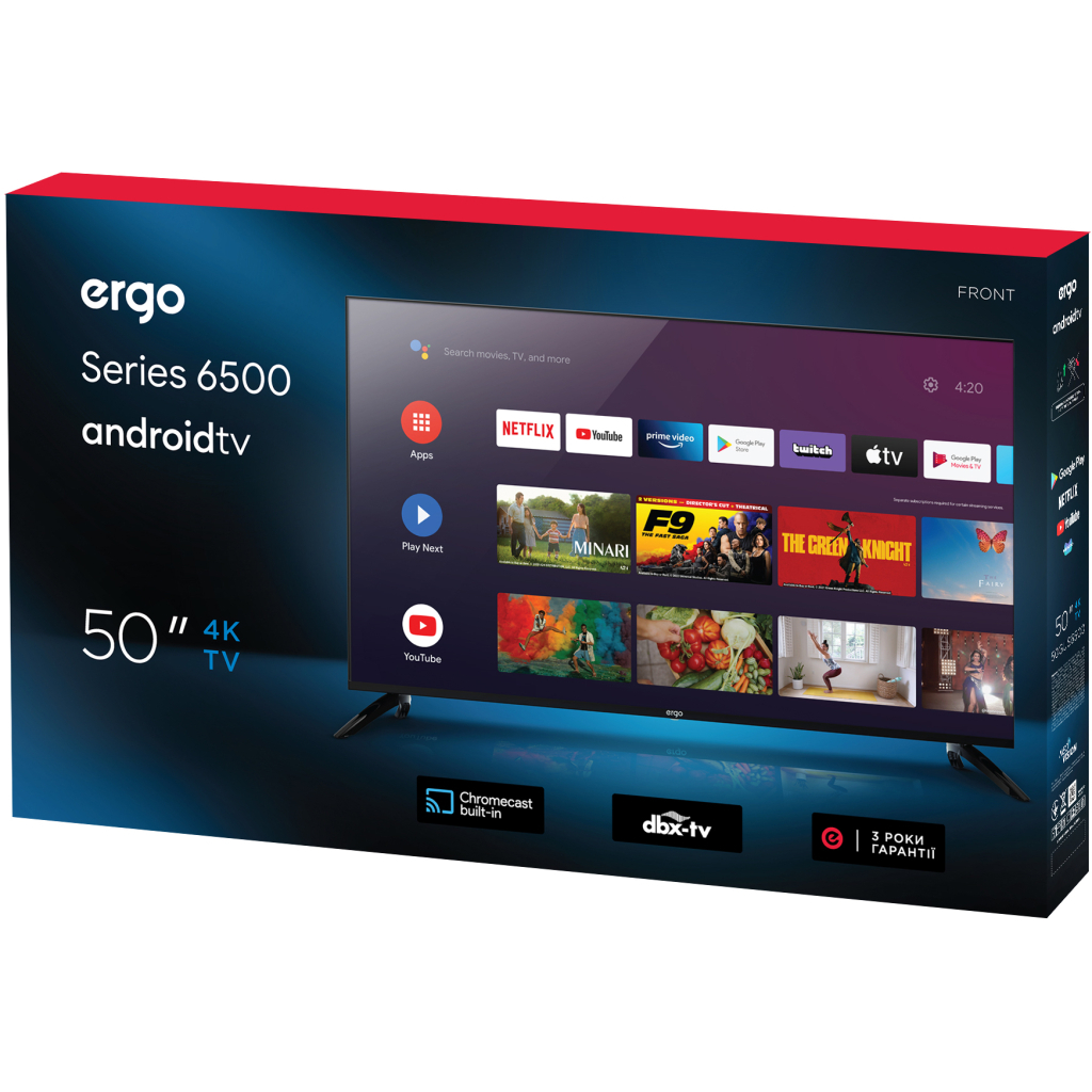 Телевізор Ergo 50GUS6500 - зображення 9