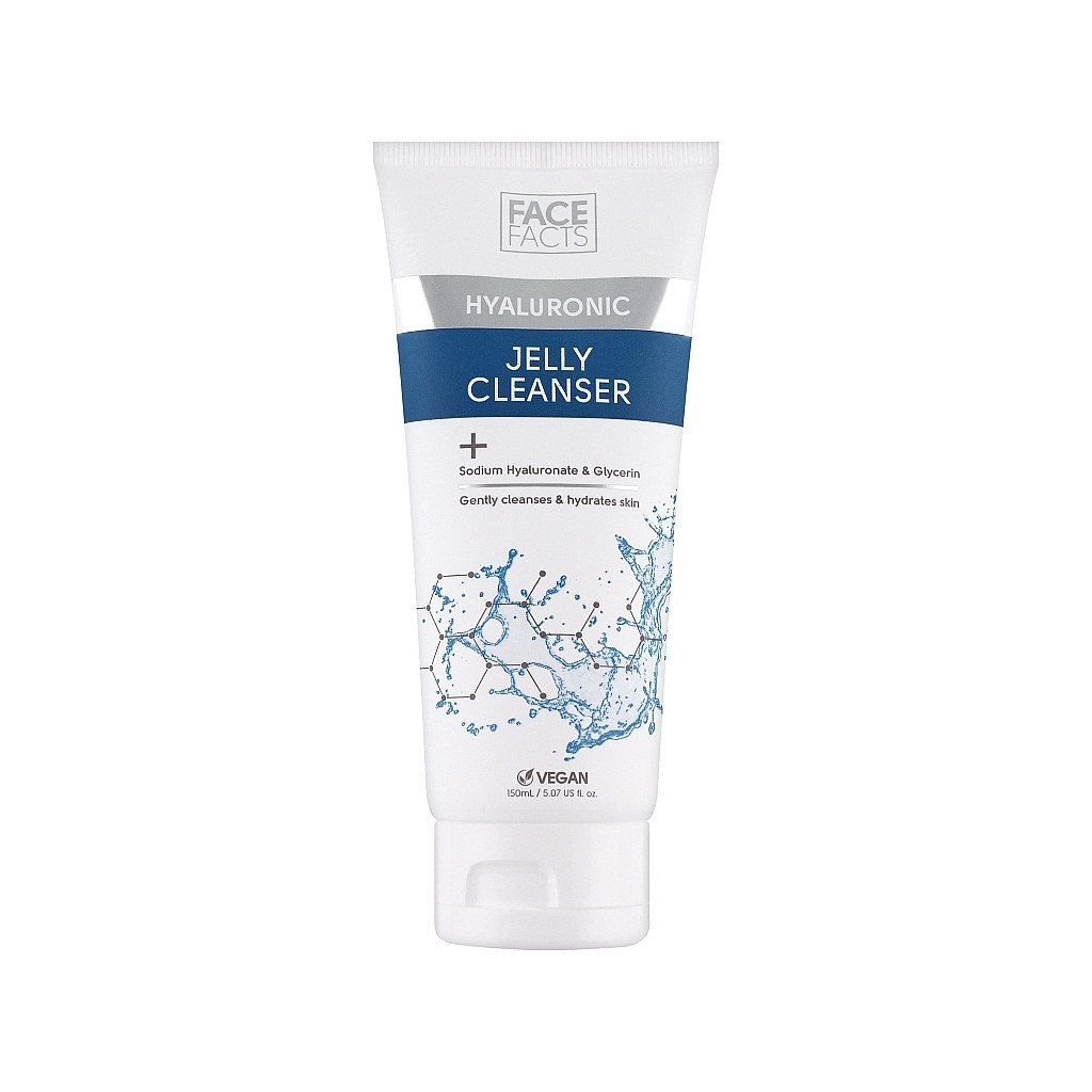 Гель для вмивання Face Facts Hyaluronic Jelly Cleanser Гіалуронове желе 150 мл (5031413926743) - зображення 1