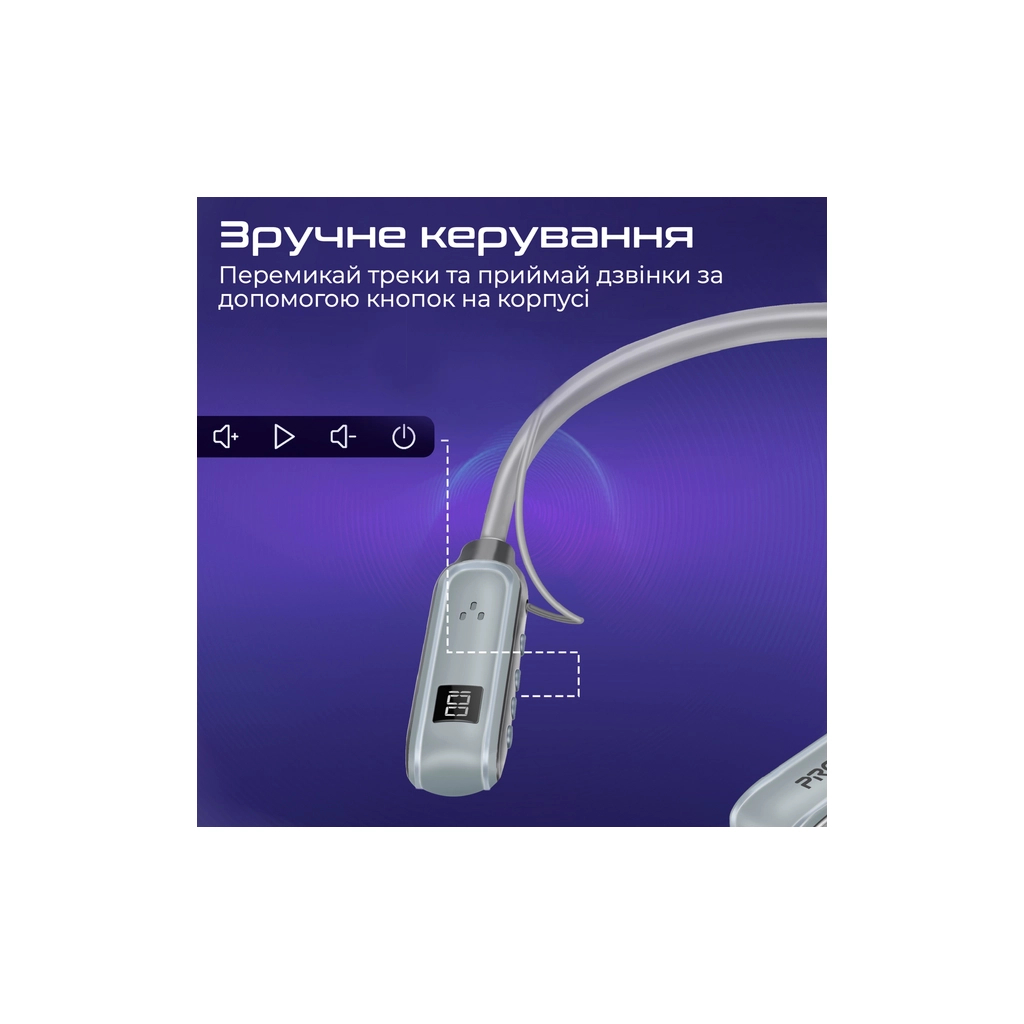 Навушники Promate Leap Silver (leap.silver) - зображення 9