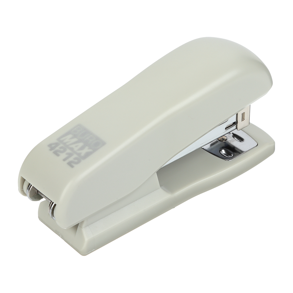 Степлер Buromax пластиковий, 20 аркушів, (скоби №24;26), 105 х 31 х 55 мм, сірий (BM.4212-09) - зображення 2