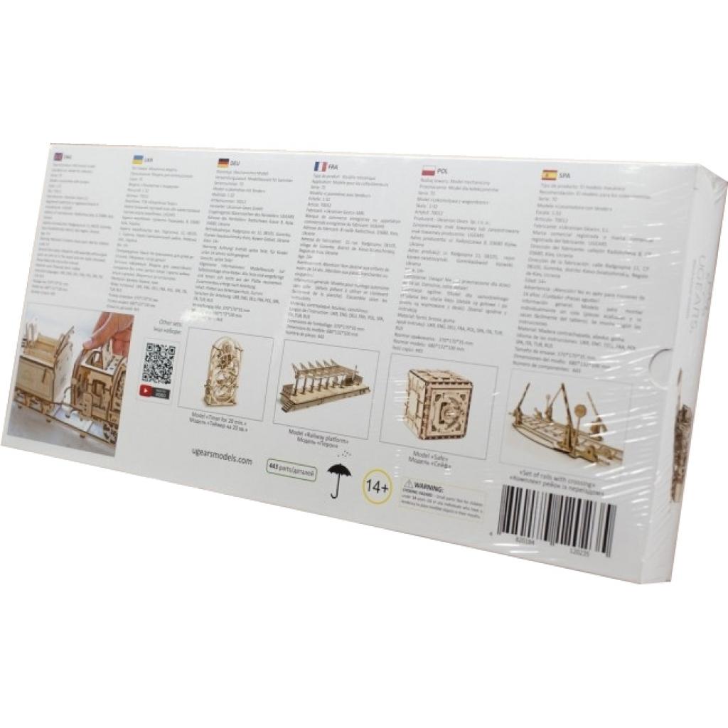 Збірна модель Ugears механічний Локомотив з тендером (70012) - зображення 8