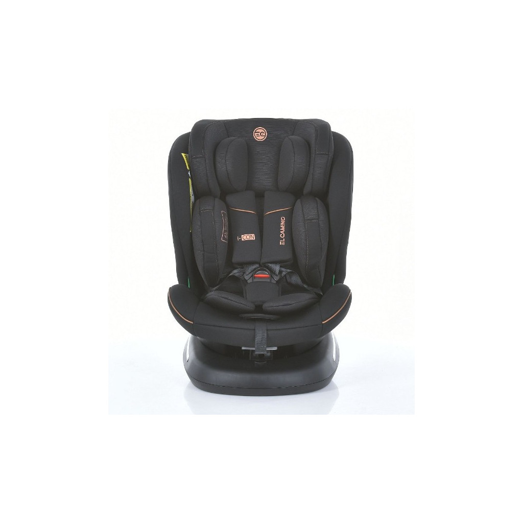 Автокрісло El Camino ME 1117 I-CON 0-36 кг Black striped (ME 1117 black striped) - зображення 2