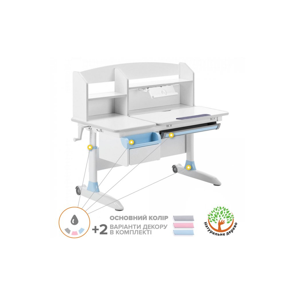 Парта ErgoKids Romana W Multicolor (Evo-70 W/MC) - зображення 4