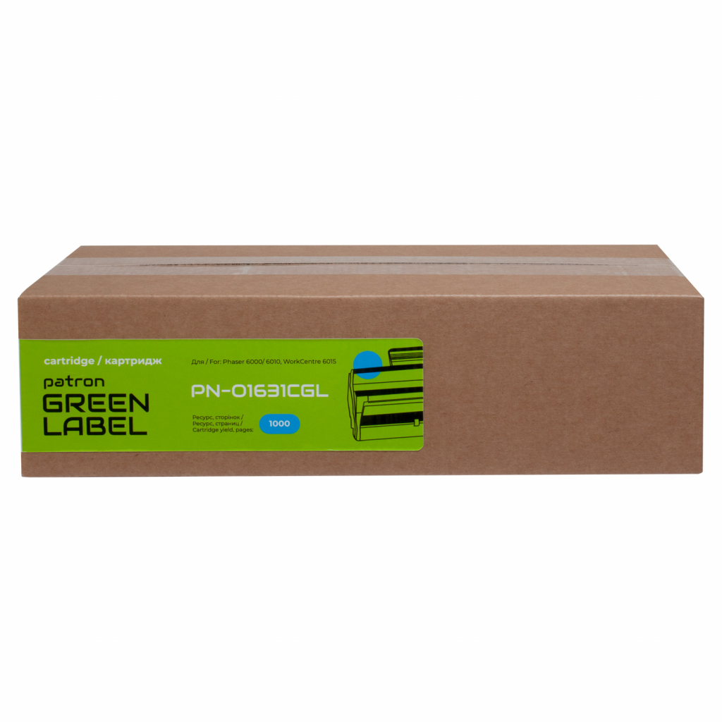 Тонер-картридж Patron Xerox 106R01631 Green Label, Cyan (PN-01631CGL) - зображення 2