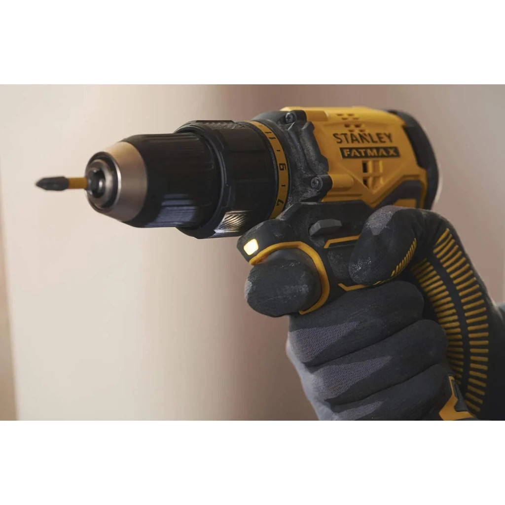 Шуруповерт Stanley FatMax, Li-lon 18 В, 60 Нм, 2 АКБ + ЗП, кейс (SFMCD710D2K) - изображение 5