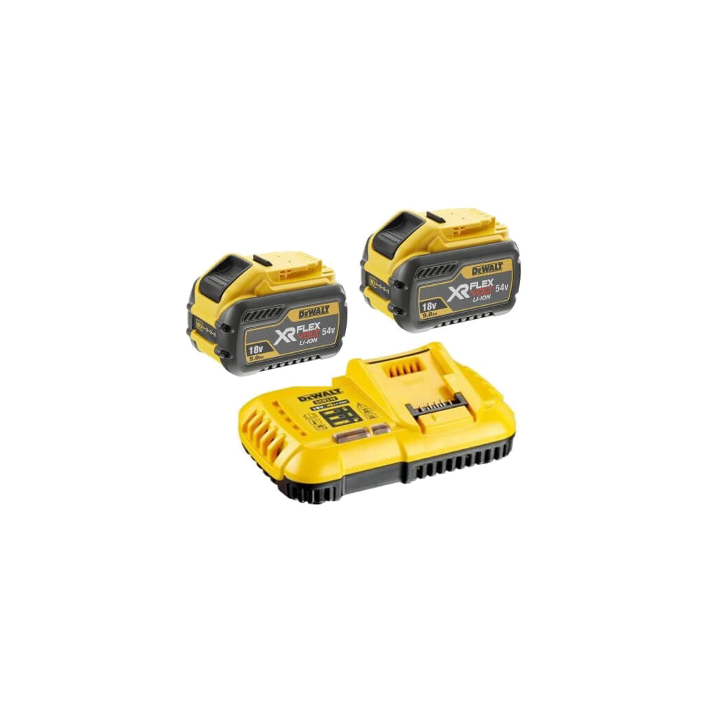 Набір акумулятор + зарядний пристрій DeWALT ЗП 18V, 54V, вихідний струм 8А, 2x9Ah(54V) (DCB118X2) - зображення 2