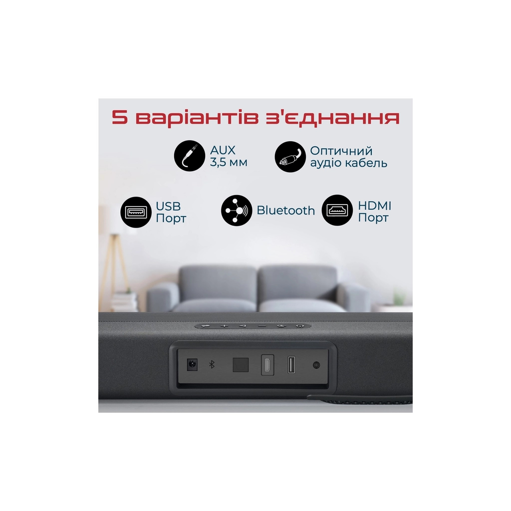 Акустична система Promate CastBar-120 Black (castbar-120.black) - зображення 5