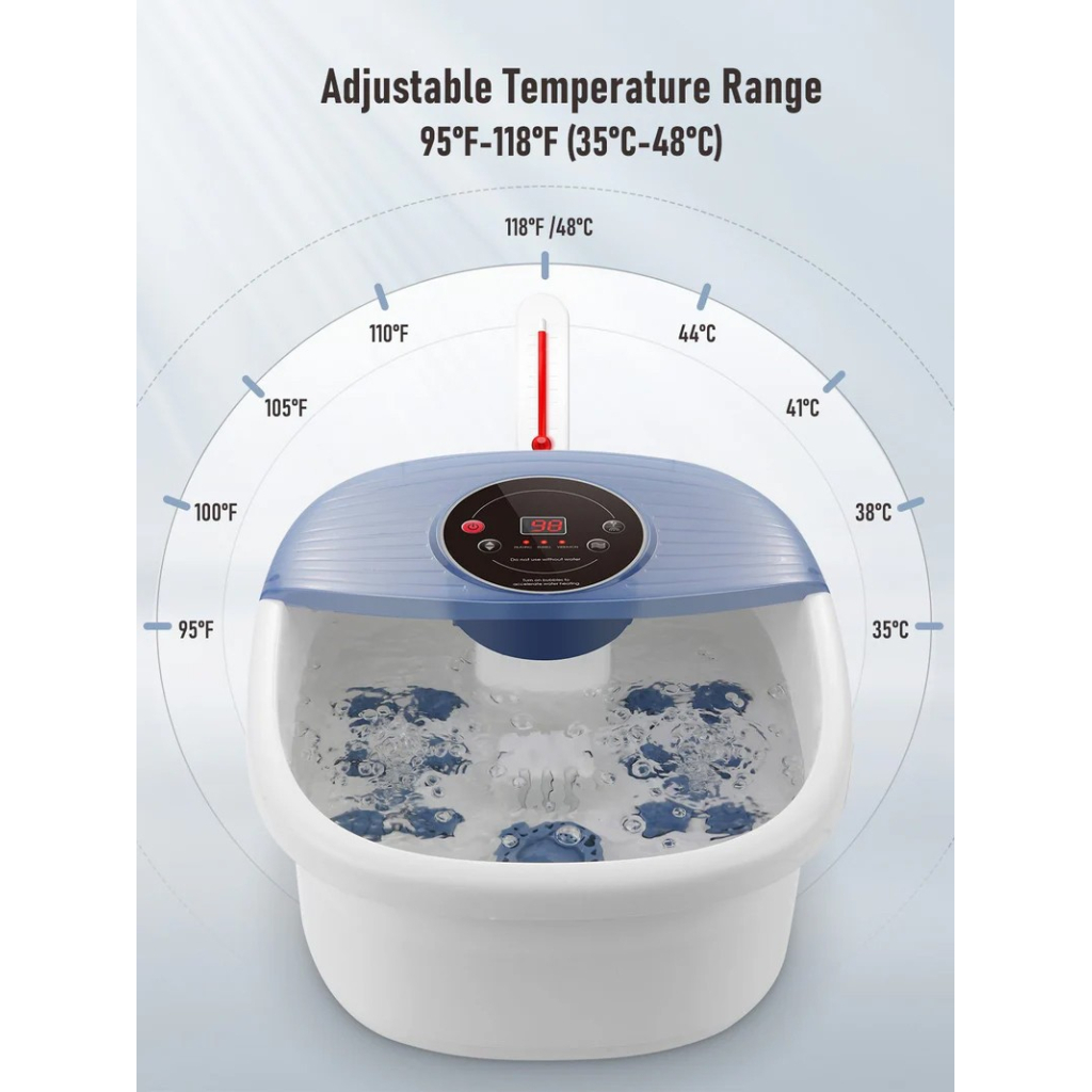 Масажна ванночка для ніг NAIPO XKAM-SPA18 блакитний - изображение 3