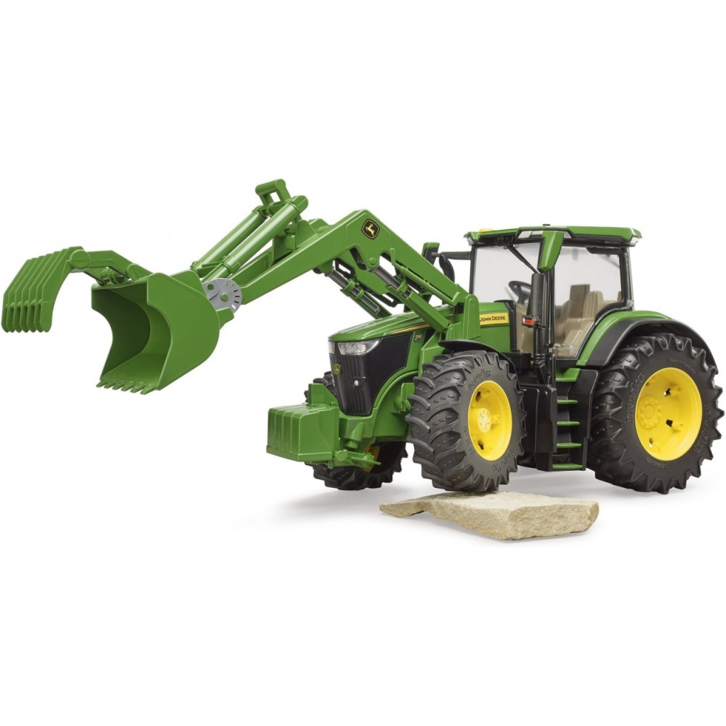 Спецтехніка Bruder трактор John Deere 7R 350 з навантажувачем (03151) - зображення 6