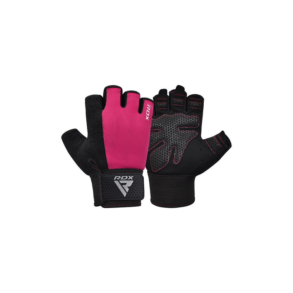 Рукавички для фітнесу RDX W1 Half Pink Plus M (WGA-W1HP-M+) - зображення 3